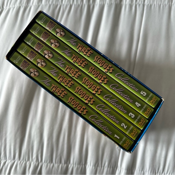 Three Stooges DVD Box Set Collection 5 Discs/Seasons - Picture 6 of 8